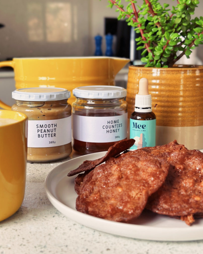 Wafer-Thin Peanut Butter and Honey CBD Biscuits Recipe