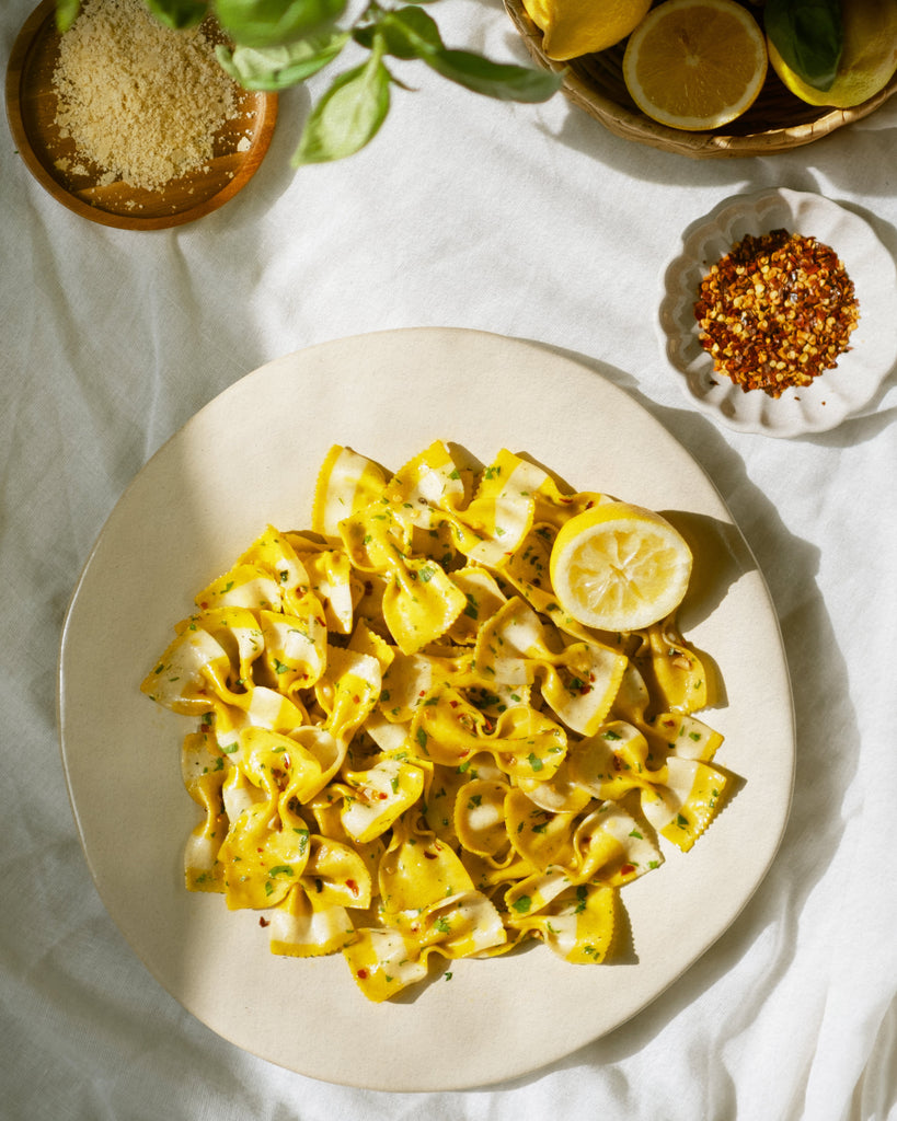Lemon Farfalle Aglio e Olio