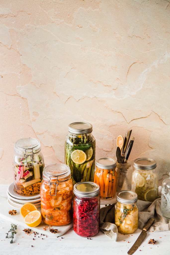 plastic free fermented jars